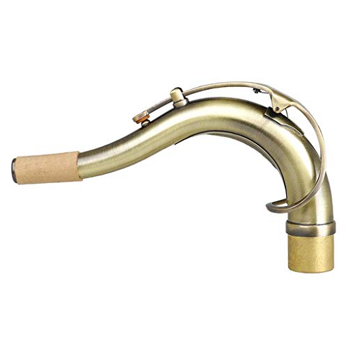 SM SunniMix Mástil de Saxo Tenor Lacado Dorado Material de Latón Mástil de Saxofón 27 Mm Advance - Bronce