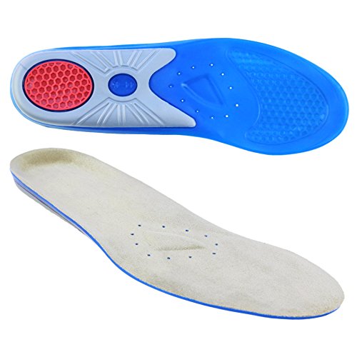 smart&gentle Plantillas gel para calzado deportivo y de trabajo - Transpirables, cómodas y se adaptan perfectamente, plantillas fascitis plantar y otras molestias