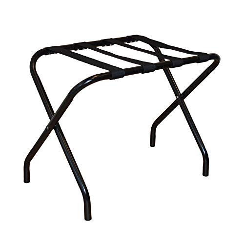 Soporte plegable para maletas - Metal - Negro