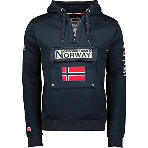 Sudadera GYMCLASS de Hombre CSS Azul Marino XL Geographical Norway