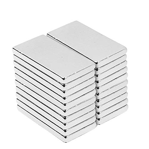 Super fuerte rectángulo imán de tierras raras, 30pcs magnético grado N42 Imanes de neodimio de barra de rectangular, Para la cocina, Experimentos científicos,diseño de DIY, oficina - 20X10X2mm