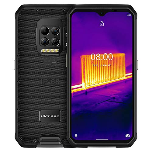 Ulefone Armor 9 (2020),Imagen Térmica 4G Móvil Resistente,Helio P90 Octa Core 8GB RAM + 128GB ROM, cámara 64MP, FHD+ 6.3", Robusto Smartphone Android 10 IP68, Batería 6600mAh, NFC