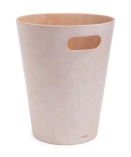 Umbra 082780-668 - Papelera de madera, color beige