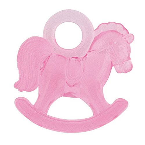 Unique Party - Juegos de Fiesta de Baby Shower - Caballo Mecedora de Plástico Rosa - Paquete de 16 (13935)