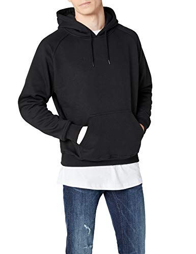 Urban Classics Pullover Blank Hoody suéter, Negro (Black), Medium (Talla del Fabricante: Medium) para Hombre