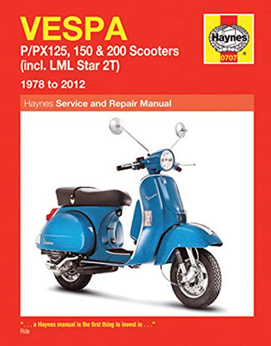 Vespa P/Px125, 150 & 200 Scooters (78 - 14): (incl. LML Star 2T) (Haynes Service & Repair Manual)