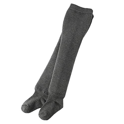 Vobony Leotardos para Bebés Niña Térmico Forro Polar Pantimedias Cómodo Medias para Niñas (gris, 79-89cm)