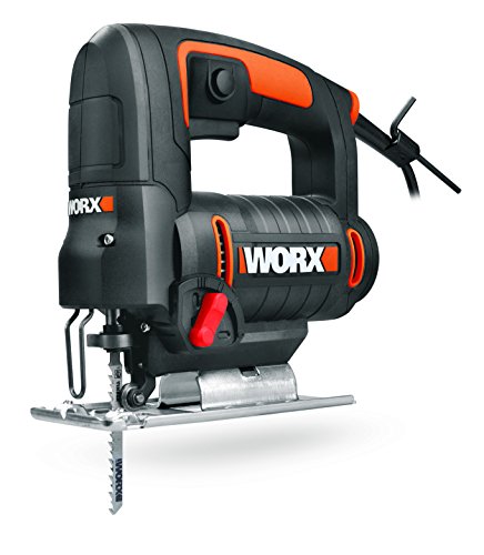 Worx WX477.1 Sierra de Calar Pendular, 550 W Capacidad Madera 65mm, Aluminio 12mm, Acero 6mm, Incluye 3 Cuchillas de Corte y un maletín, 230 V