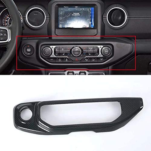 WSJXDJ Embellecedor de Cubierta de Panel de Aire Acondicionado Interior de plástico ABS para Jeep Wrangler JL 2018 2019 (no Apto para Modelo JK) Volante a la Izquierda.