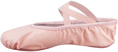 Zapatillas Media Punta de Ballet Suela Partida de Cuero Zapatos de Ballet Tallas Rosa 31