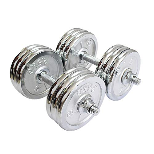 ZJH - Mancuernas de fitness para hombres y mujeres, mancuernas para el hogar y fitness, juego de doble uso, ajustable, pesas, equipo de ejercicio pesado, pesas (tamaño: 93 kg (205 lb))