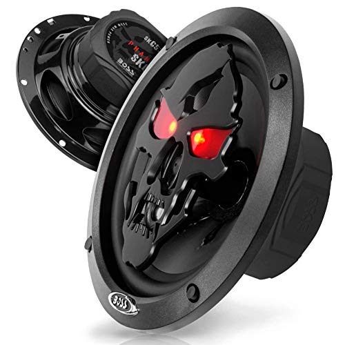 2 Altavoces Compatible con Boss Audio Systems SK653B coaxial de 3 vías 16,50 cm 165 mm 6,5" 175 vatios rms 350 vatios máx 4 ohmios 90 db Negro, por par