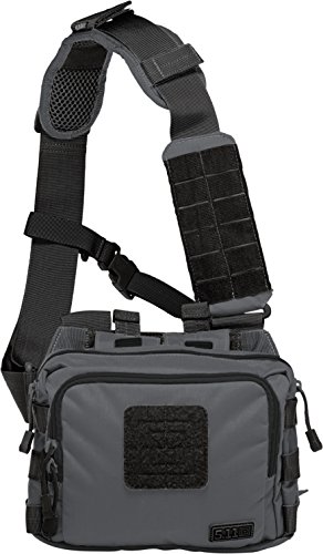 5.11 Tactical Caja 2 Banger – Bolso Bandolera, 25 cm, 3,27 L, Gris Doble Tap