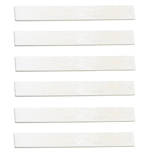 6pcs Tuerca de Hueso en Blanco para Caja de Cigarros Guitarra Clásica Bass DIY Instrumento Accesorios