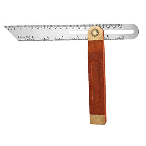 9inch Carpintería angular de apoyo ajustable cuadrado deslizante falsa escuadra de madera de la manija del acero inoxidable de la lámina para el artesano de la madera