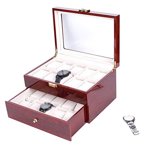 AMYMGLL Mire el escaparate Caja de Almacenamiento para Joyas Relojes Relojes Cajas de Joyas Collar Anillo Pendientes Expositor Organizador