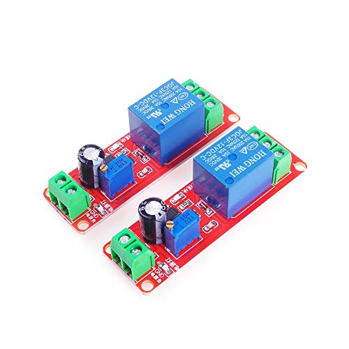 ANGEEK 2PCS NE555 Módulo de retardo monoestable Interruptor Interruptor de encendido / apagado 12V Retraso eléctrico automotriz para arduino