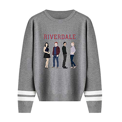 APHT Unisex Riverdale Serpiente Sweater de Punto sin Cierre Manga Larga Chaqueta de Punto Jersey de Punto con Bolsillos Sudadera con Capucha Moda para Hombres Mujeres.