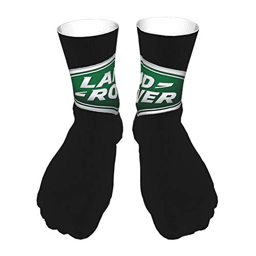 AsakawaKoutarou Land Rover Logo Moda Unisex Estampado Algodón Transpirable Deporte Casual Socks Calcetines Long Calcetines Thick Calcetines