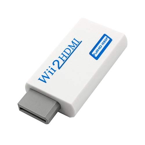 Ba30DEllylelly para Wii a HDMI Convertidor Transformado para Wii a HD-TV / HD-Projector 720p / 1080P Video Audio en Full Digital HDMI 720p 1080p