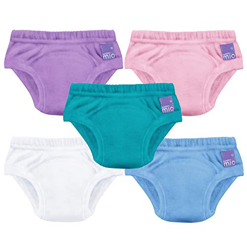 Bambino Mio, pañal de aprendizaje, niña mixto lila, 18-24 meses, pack de 5