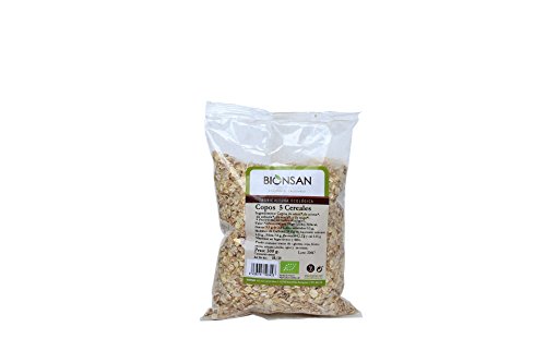 Bionsan Copos de 5 Cereales Ecológicos - 6 Bolsas de 500 gr - Total: 3000 gr