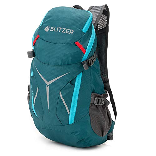 Blitzer Mochila Ligera (420 g). 20 l de Capacidad. Incluye Silbato y reflectores. Mochila Impermeable para Ciclismo Senderismo y Ciclismo.