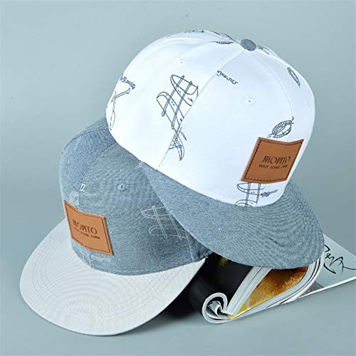 BLOUR 2018 Nuevo Sombrero de Vaquero de algodón Caliente Letras Pegatinas Graffiti Casual Fresco Hip-Hop Gorra de béisbol Casquette Snapback Sombreros para Hombres