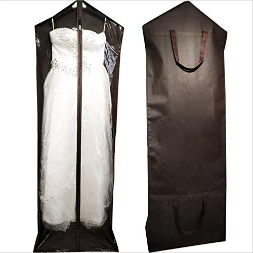 Bolsa de almacenamiento para vestidos de boda, transpirable, para vestido de novia, 2 unidades, elegante, 110 x 60 x 30 cm