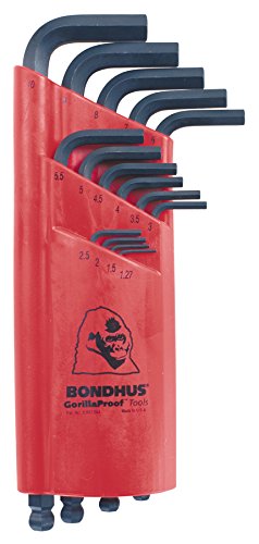 Bondhus BON10995 - Juego de llaves en forma de L (15 unidades, 1,27-10mm)