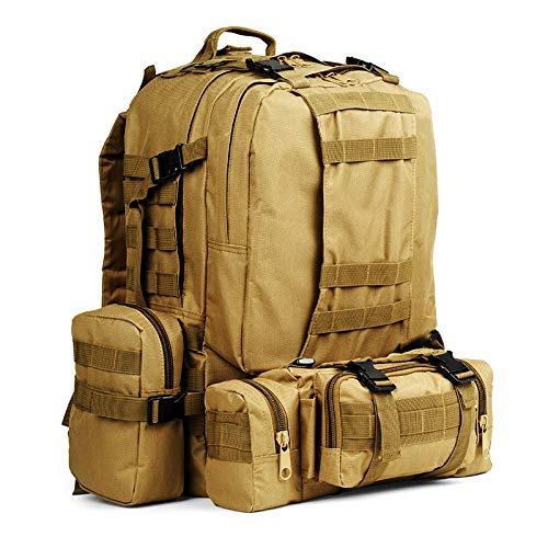 Cab Mochila táctica Airsoft Senderismo bronceado L