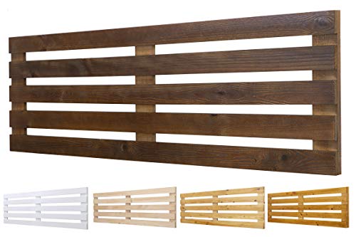 Cabecero de Madera Maciza Mod. Venecia para Camas de 80cm, 90cm, 110cm, 135cm, 150cm. Herrajes incluidosCIA (145cm X 60cm, Nogal)