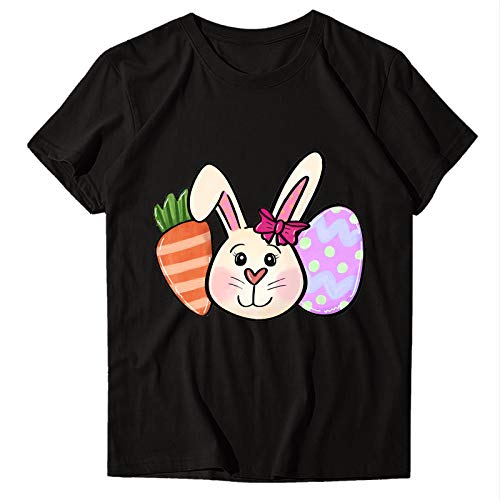 Camisas de Manga Corta de Pascua para Mujer, Camiseta del día de San Patricio para Mujer