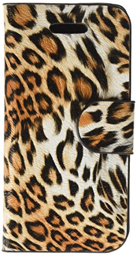 carcasa de la caja LD A000510 protectora con el zapato tarjeta para iPhone 5C, Diseño: Leopardo