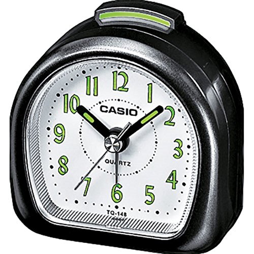 Casio Collection TQ-148-1EF, Reloj con Alarma Diaria y Pantalla de Neón, Negro