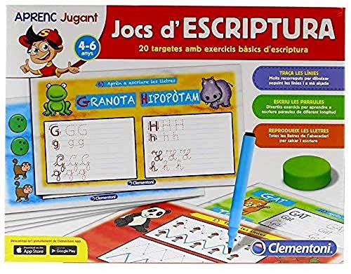 Clementoni- Jocs d'Escriptura Juego Educativo para Niños, Multicolor (65580.9)