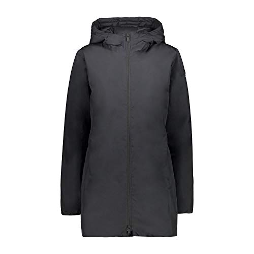 CMP Dupont Sorona - Parka de ventilación con acolchado para mujer, Mujer, Chaqueta, 30K3626, Negro , 54