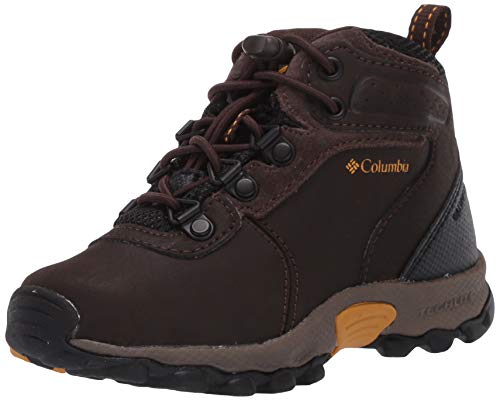 Columbia Newton Ridge Non Shell Botas para niños , Marrón(Cordovan, Golden Yellow), 30 EU