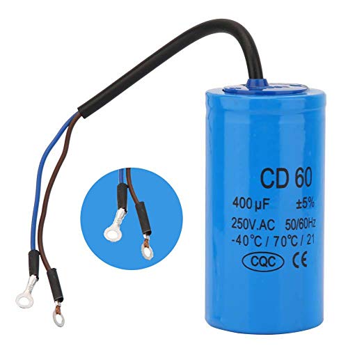 Condensador 250V 400uf para motor de arranque, Condensador de marcha de compresor de aire, para puesta en marcha de motores monofásicos con frecuencia de 50Hz y 60Hz