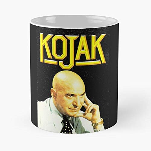 Desconocido Crime Retro TV 1970S Kojak Show Vintage Cop Telly 70S Savalas Taza de café con Leche 11 oz