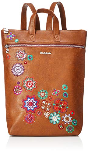 Desigual Nanit Baza, Mochila Para Mujer 37x31x9 cm U Marron