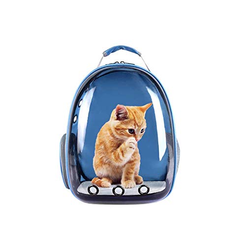 dianhai - Bolsa de Transporte para Jaula de Gato, Mochila portátil para Salir de Mascota, cápsula Espacial, Transparente