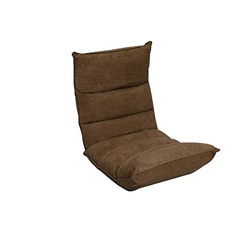 Diaod Sofá Perezoso Plegable Silla Sofá Elegante Sofá Camas Sillón con Almohada Color Color Chocolate