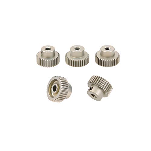 DollaTek 5PCS 64DP 31T 32T 33T 34T 35T Conjunto de Engranaje de Motor de piñón para Motor sin escobillas Cepillado 1/10 RC Car