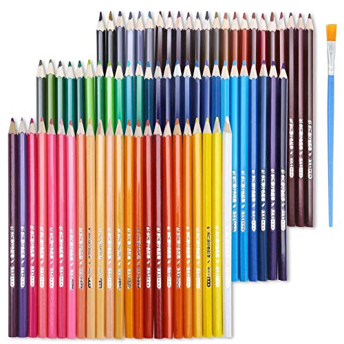 EBES Lápiz de Color 72 Colores Soluble en agua Regalo Ideal para Artistas, Adultos y Niños