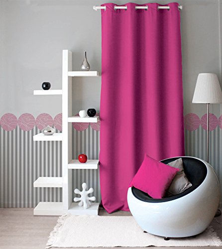 Enjoy Home 2015 fu140240 Cortina Loneta 8 Ojales 140 x 240 cm, poliéster, Fucsia, 240 x 140 cm