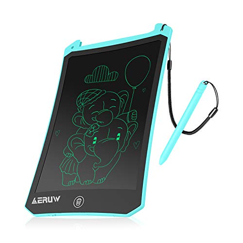 ERUW Tableta de Escritura LCD 8,5 Pulgadas, Tablet Escritura Pantalla LCD eWriters Infantil Tableta Grafica Dibujo Niños Adecuada para el Hogar, Escuela, Oficina, Cuaderno de Notas (Blue)