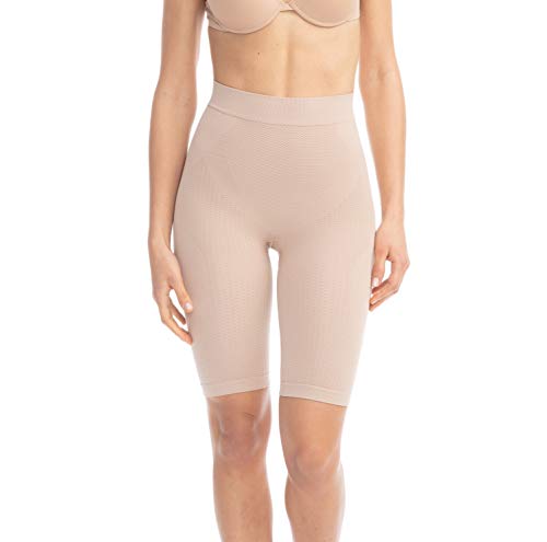 Farmacell 312 (Carne, L/XL) Faja Pantalon Moldeadora y contenitiva con Efecto masajeador y Anti-Celulitis