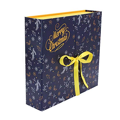 Fgolphd 2020 Caja de Adviento Diario Regalo del árbol de Navidad Caja del Tesoro Calendario de Adviento Año Nuevo Cuenta atrás Calendario Caja de la persiana (Color : B)