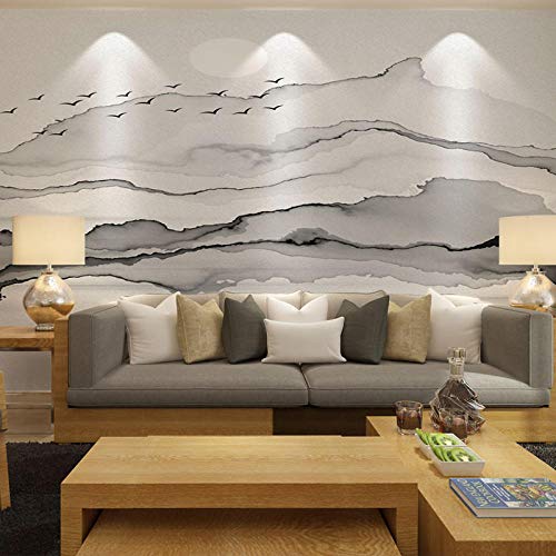 Fondo De Pared De Paisaje De Estilo Chino 3D Tv Fondo Papel De Pared Sala De Estar Dormitorio Decoración Papel Tapiz-400Cm×415Cm